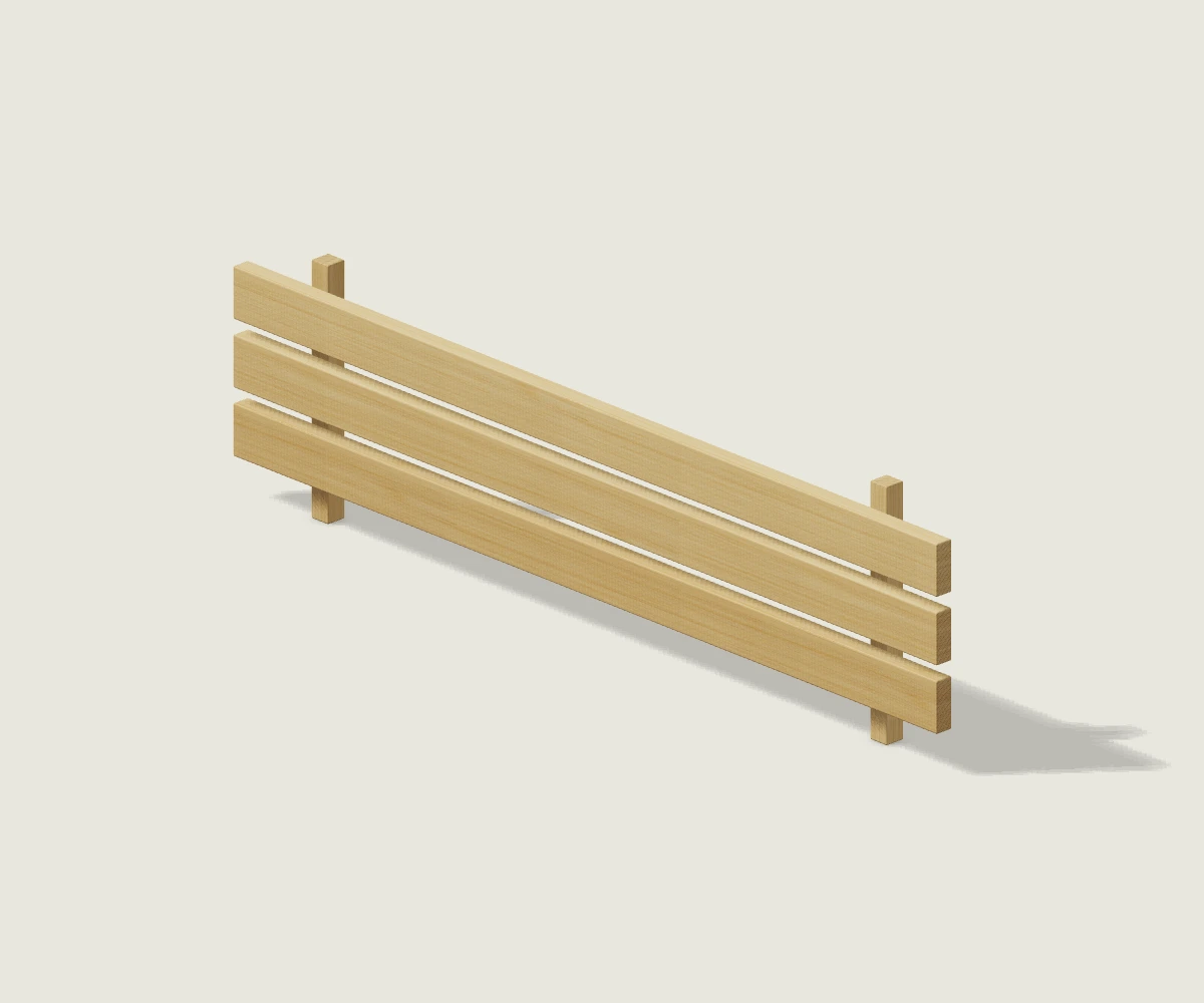 Modulinis pirties atlošas, 3D vizualizacija