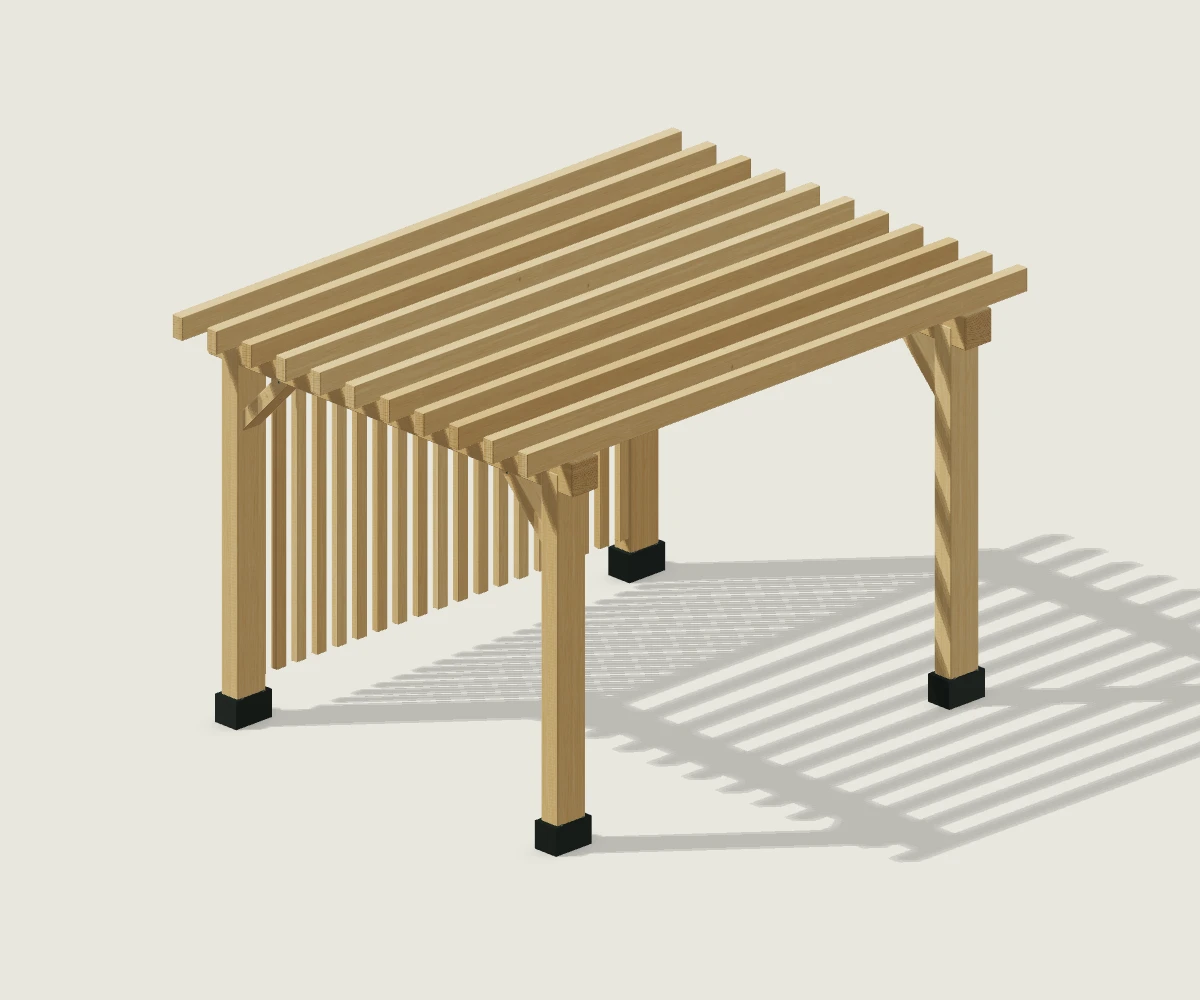 Poilsio erdvė lauke, 3D vizualizacija